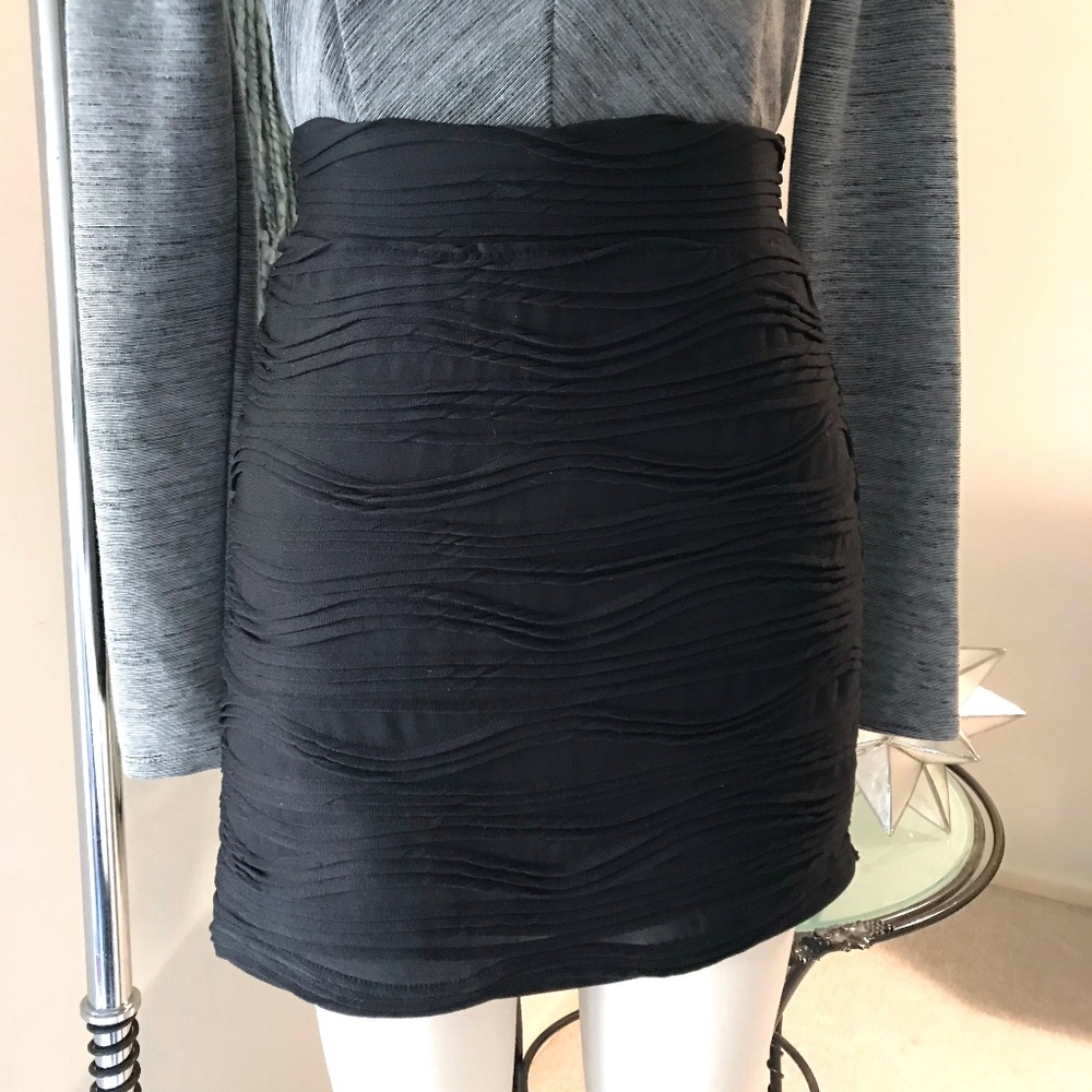 Sparkle & Fade Black Mini Skirt